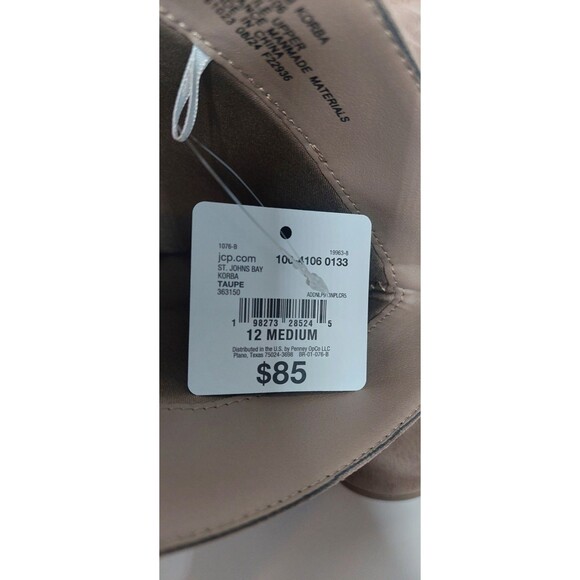 St. John's Bay Women's Size 12 Korba Flat Heel Slouch Boots 12M Taupe - Picture 14 of 14